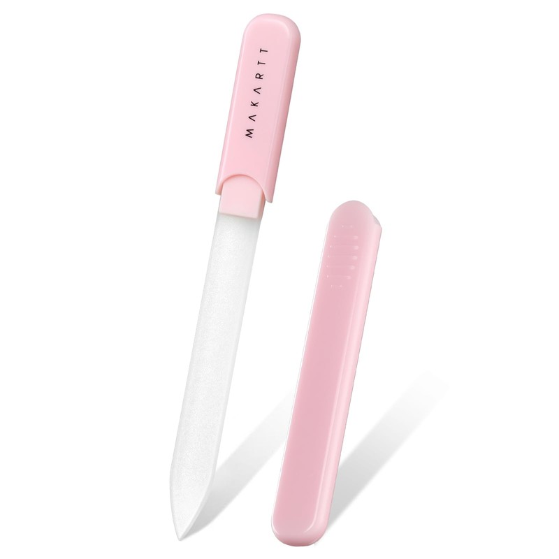 Makartt Lima de uñas: Lima de cristal para uñas naturales