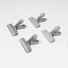 Set of 4 Stainless Steel Flat Alligator Clips