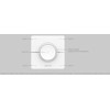 MiBOXER K0-W Rotary CCT Scene Remote, Wireless 2.4GHz LED Dimmer,