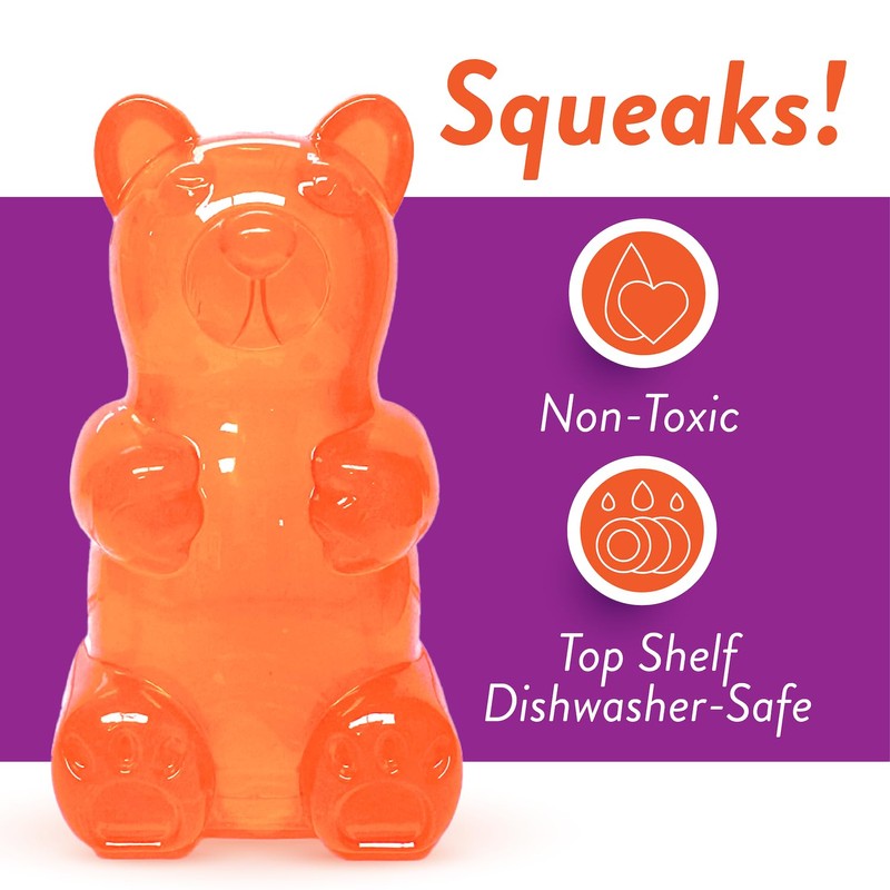 Spunky pup Spunky Bear Interactive Squeaky Dog Toys - Gummy