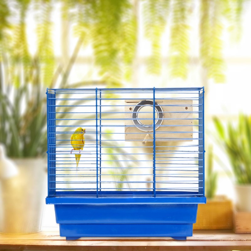TiereCare Parakeet Nesting Box - Visual Wooden Bird Nest Breeding