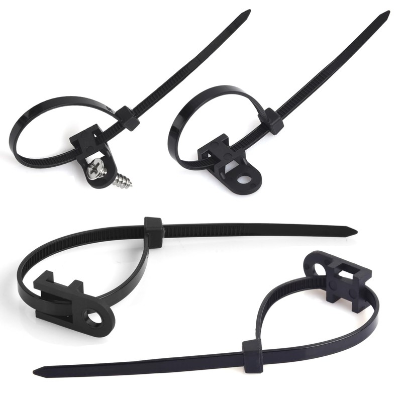 110 Pcs Cable Zip Tie Mounts Wire Cable Clips Organizer