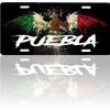 Puebla Mexico Aluminum License Plate Sign Placa 6" x 12"