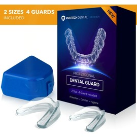 Neomen Professional Dental Guard, stop snoring, Stops Bruxism,2 Sizes, Pack of 4