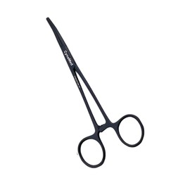 ArTLaB-Tactical Black Medical and Nursing Lister Bandage Scissors 5.5" - Hemostat Forceps Straight Curved 5.5"- Perfect Home Nursing and Doctors (HEMOSTAT CURVED)