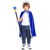TOGROP Disfraz de rey para niños, juego de bata de