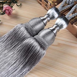 VIPMOON 2PCS Home Curtain Tieback, Curtain Clips Rope Tie Band, Tassel Tie Curtain Holder Tassel Home Decoration Curtain Tieback