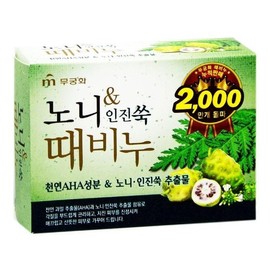 [Lungs_62] Noni & Mugwort Exfoliating Soap Shower Exfoliating Soap 90g (46431549) / [룽스_62]노니인진쑥 때비누 샤워때비누 90g (46431549)