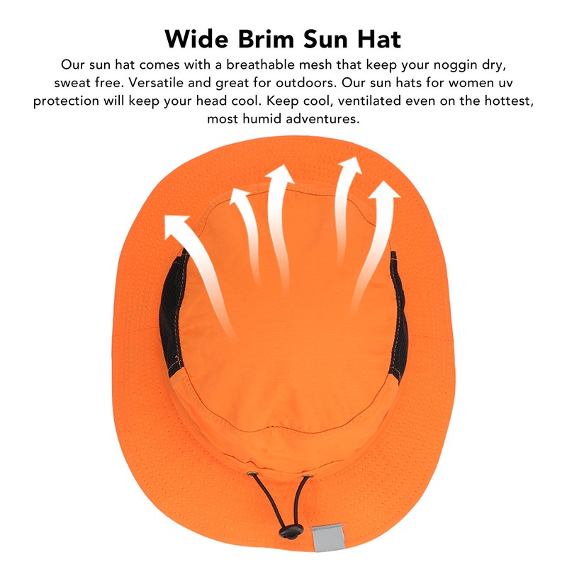 UPF 50+ Wide Brim Sun Hat For Men Women Foldable