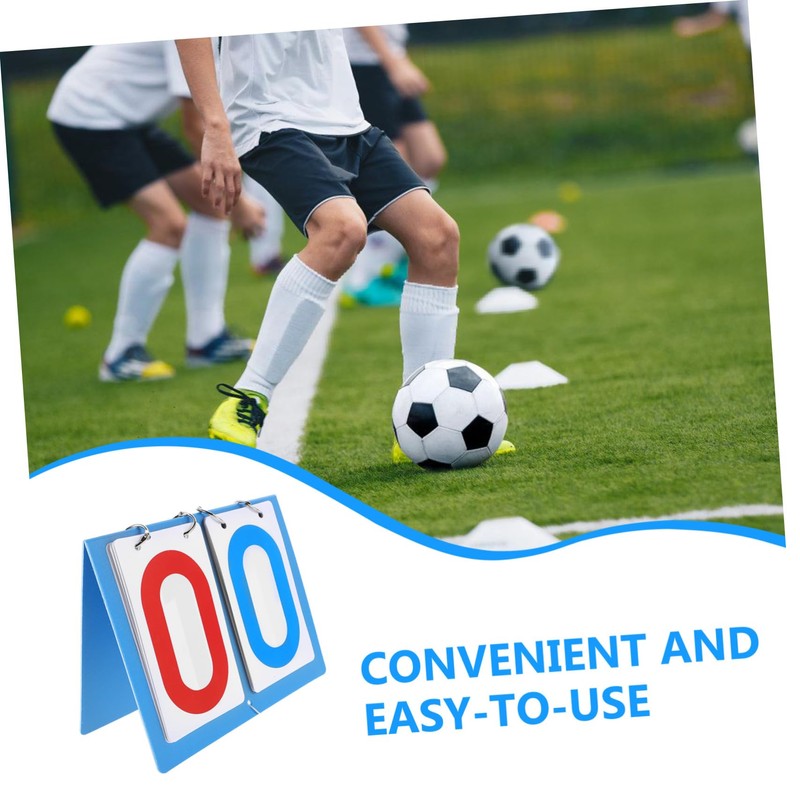 SUPVOX Portable Tabletop Scoreboard Flipper for Volleyball Basketball Tennis Soccer