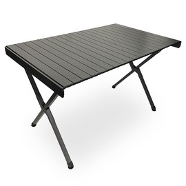 Black Sierra XL Folding Portable Camping Table, Lightweight Table for Indoor/Outdoor use, Tailgating & Picnic, Foldable Outdoor Carry Bag