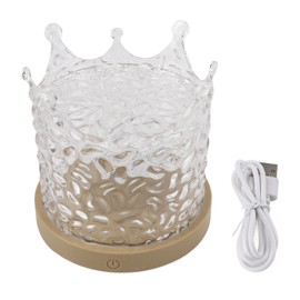 Wave Night Light 3 Colors 1000mAh USB Rechargeable Brightness Adjustable Rotating Water Ripple Effect Projector Table Lamp