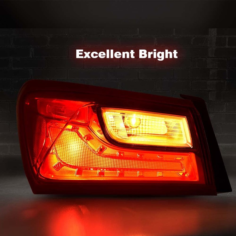 G-PLUS Outer Tail Light Left Side Compatible with Chevy Malibu