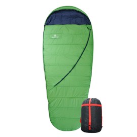 Mountainlodge Balance Sleeping Bag for Adult&Kids,Cold&Warm Weather with Compression Sack and Water Resistant for Family Camping,Travel and Car Camping (Green)