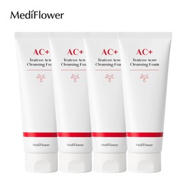 Mediflower Medi Flower Tea Tree Acne Cleansing Foam 150mlx4 / 메디플라워 티트리 아크네 클렌징폼 150mlx4