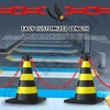 Cimeton 21PCS 5M x 6mm Plastic Chain Barrier Plastic Safety