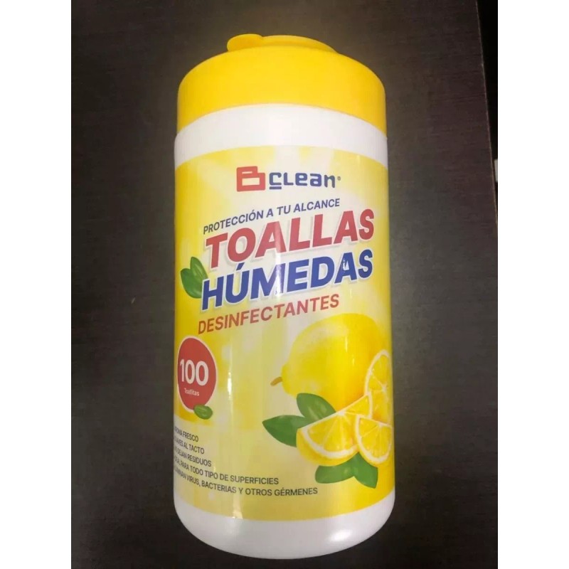 BClean Toallas Húmedas Desinfectantes Bclean 100 Toallitas