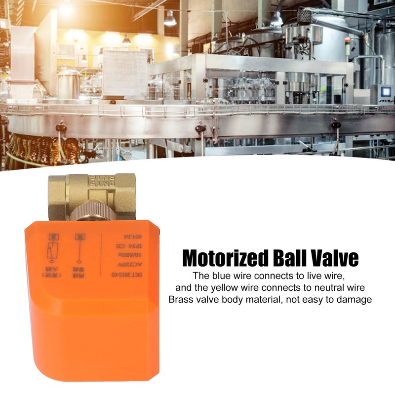 Motorized Ball Valve 2 Wire 2 Way Normally Closed DN15