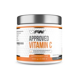 WFN Approved Vitamin C - Vitamin C Powder Buffered - 300 g - Pure Calcium Ascorbate - Vegan & Stomach Friendly - High Dose - No Additives - 1200 Servings - Made in Germany - Externally Laboratory Tested