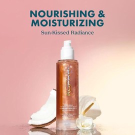 코파리 선쉴드 바디 글로우, 넓은 스펙트럼 SPF 45, 가벼운 쉬머링 젤 텍스처가 빠르고 끈적이지 않으며 빛나는 결과, 로즈 골드 5온스 Kopari Sun Shield Body Glow, Broad Spectrum SPF 45, Lightweight Shimmering Gel Texture for Quick, Non-Sticky, Radiant Results, Rose Gold 5 oz [Gold Shimmer Mica]