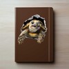 Turtle Hole Wall Decal – 3D Realistic Tortoise Sticker –