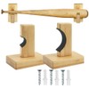 Shiwaki Baseball Bat Rack Bamboo Wood Baseball Rack Hanging Baseball