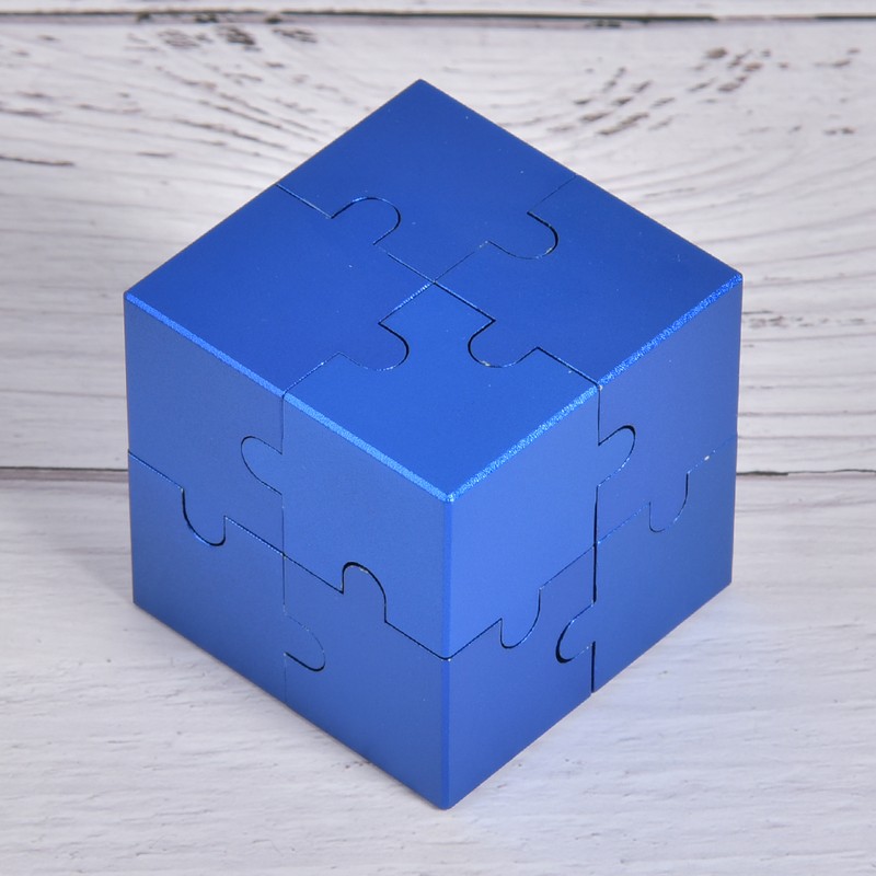 3D Quadrate Shape Decompression Toy Assemble Logical Thinking Educational ToyBlue