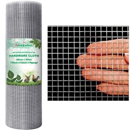 Amagabeli 36inx50ft 1/2 in 19Gauge Hardware Cloth Galvanized After Welded Cage Mesh Rolls Square Chicken Wire Netting Raised Garden Rabbit Fence Snake Fencing Rodent Animals Weasel Moles Raccoons