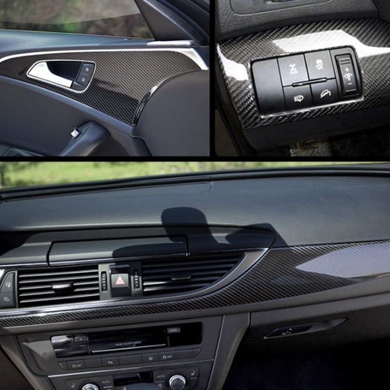 DIYAH 6D High Gloss Black Carbon Fiber Vinyl 12" x