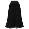 TEERFU Women's Casual High Waist A Line Pleated Midi Swing