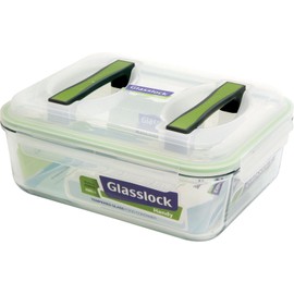 Glasslock 19-Cup Rectangle Handy Container,White