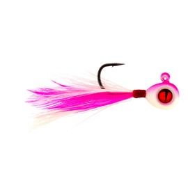 Northland Fishing Tackle Tungsten Crappie King Fly Jig for Crappie, Bluegill, & Other Panfish, 1/8 Oz, Super-Glo Pinky, 2 Jigs Per Pack