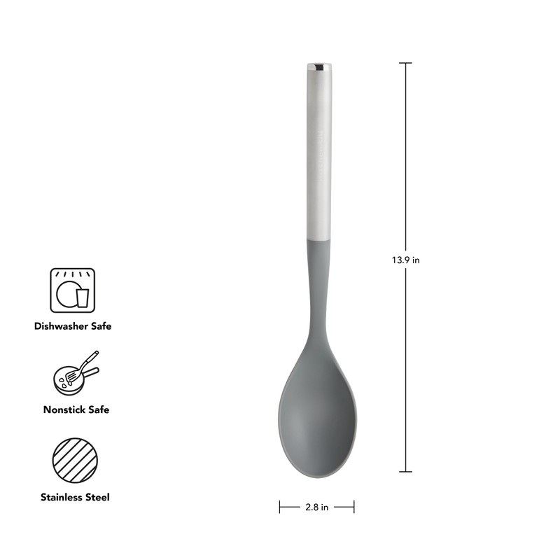 KitchenAid Basting Spoon with Stainless Steel Handle, Nonstick Safe, Ideal