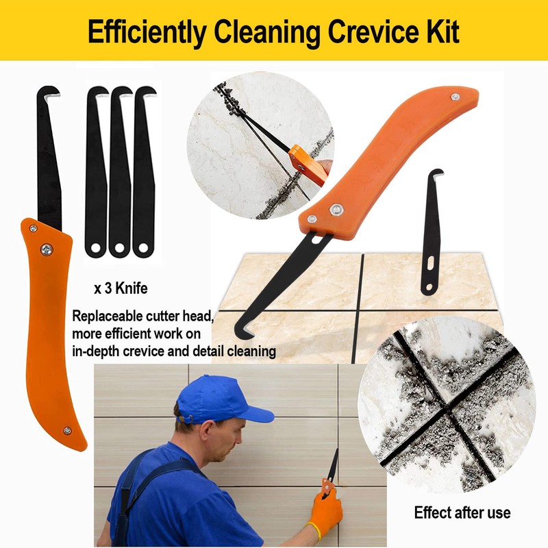 LABOFiC 14pcs Grout Removal Tool, Caulking Removal Tools Tile Grout
