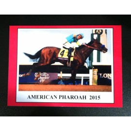 AMERICAN PHAROAH 2015 Star Horse - Triple Crown & Grand Slam winner trading card
