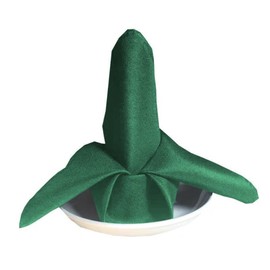 Set of 12 Fabric Napkins, 48 x 48 cm, Washable Napkins, Fabric, Reusable Table Napkins, Table Decoration Napkin for Wedding, Party, Hotel, Restaurant, Christmas, Birthday, Green