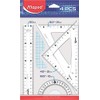 Zestaw start medium linijka 20 cm 2 ekierki katomierz