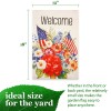 G128 Welcome American Flag Flowers Garden Flag Independence Day Lawn
