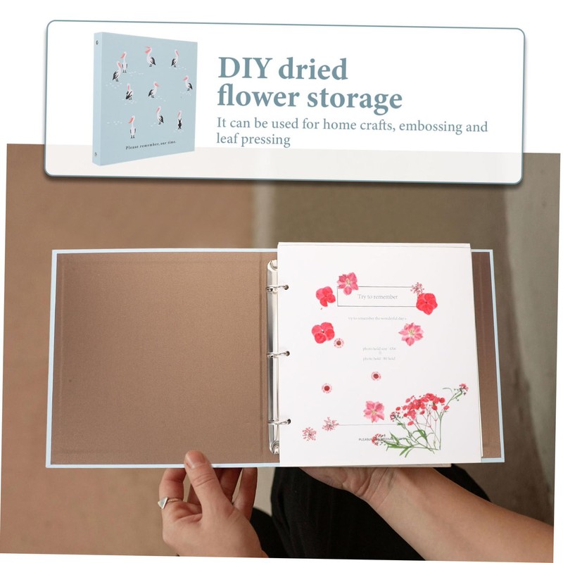 TEHAUX Dried Flower Photo Album Flower Press Book Album Holder