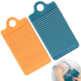 PAVIKE Mini Laundry Board [Set of 2] Hold Type Laundry Board Washing Board Hand Wash Board Portable Laundry Board for Travel, Reusable, Hanging Design, Non-Slip Hand Protection, Used for Cleaning Intimate Apparel, Socks, Towels, etc