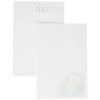 PJG681 Heart Inkjet Mourning Postcards, White Lotus, 30 Sheets