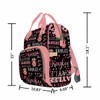 Artsadd Custom Monogrammed Diaper Back Pack with Thermal Pockets, Gradient