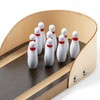 noTrash2003 Table bowling, mini bowling track, set with 10 pins,