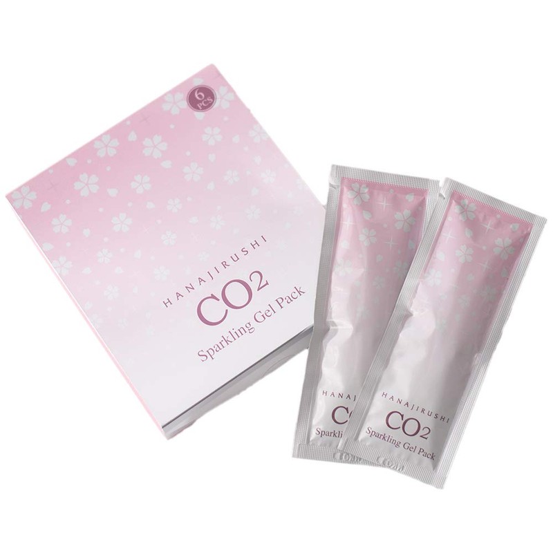 Hanajiru Sparkling Face Gel Pack (10g x 6 Pack)