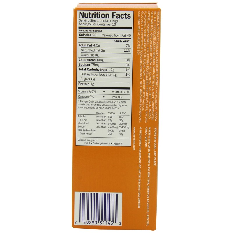 McVities Milk Chocolate Hob Nobs, 10.5-Ounce (Pack of 4)