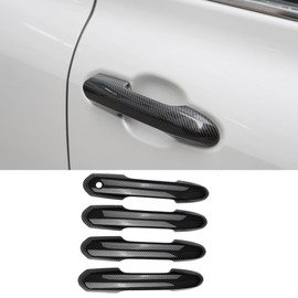 YiluGS For Toyota RAV4 XA50 Series Door Handle Cover Specially Designed Car Door Handle Cover Door Knob Door Side Garnish Protective Cover Set of 4 Carbon Pattern (No Tape Required)