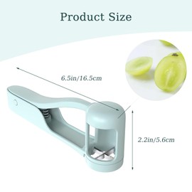 Grape Cutter Tool,Grape Tomato Cherry Strawberry Cutter Tools,Stainless Steel Blades Quarter Grape Slicer,Grape Slicer for Baby,Fruit Slicer,Slicer Kitchen Gadget,Baby Stainless Steel Kitchen Gadgets