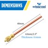 WISSCOOL 10PCS 1/4” HAVC AC Schrader Access Service Valve 1/4''