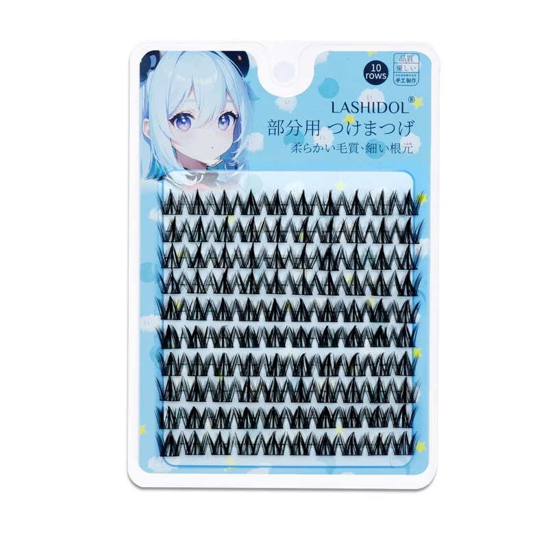 LASHIDOL Partial False Eyelashes, Partial False Eyelashes, Large Capacity, Partial