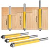 Gasea 3pcs 8mm Shank Top Bearing Flush Trim Router Bits